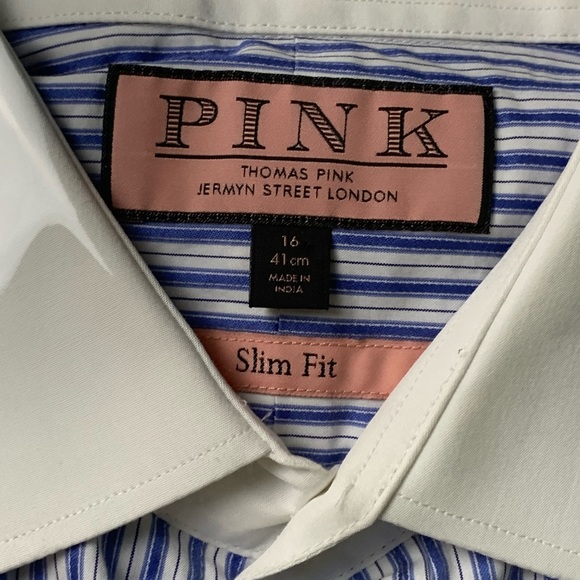 THOMAS PINK DRESS SHIRT - Picture 2 of 3